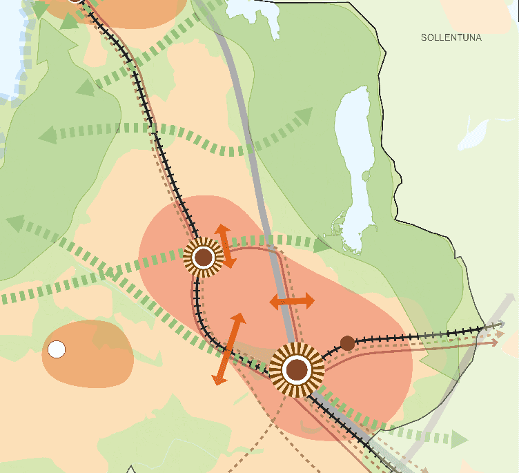 Utdrag ur framtidsbild för planområdet