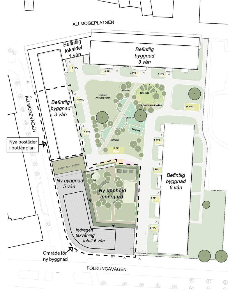 Illustrationsplan för planförslaget